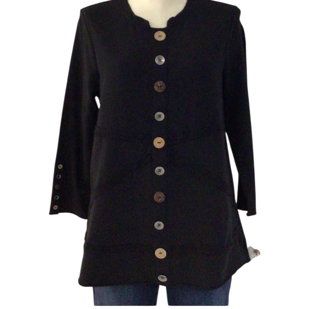 Lulu B Deconstructed Faux Button Down Tunic